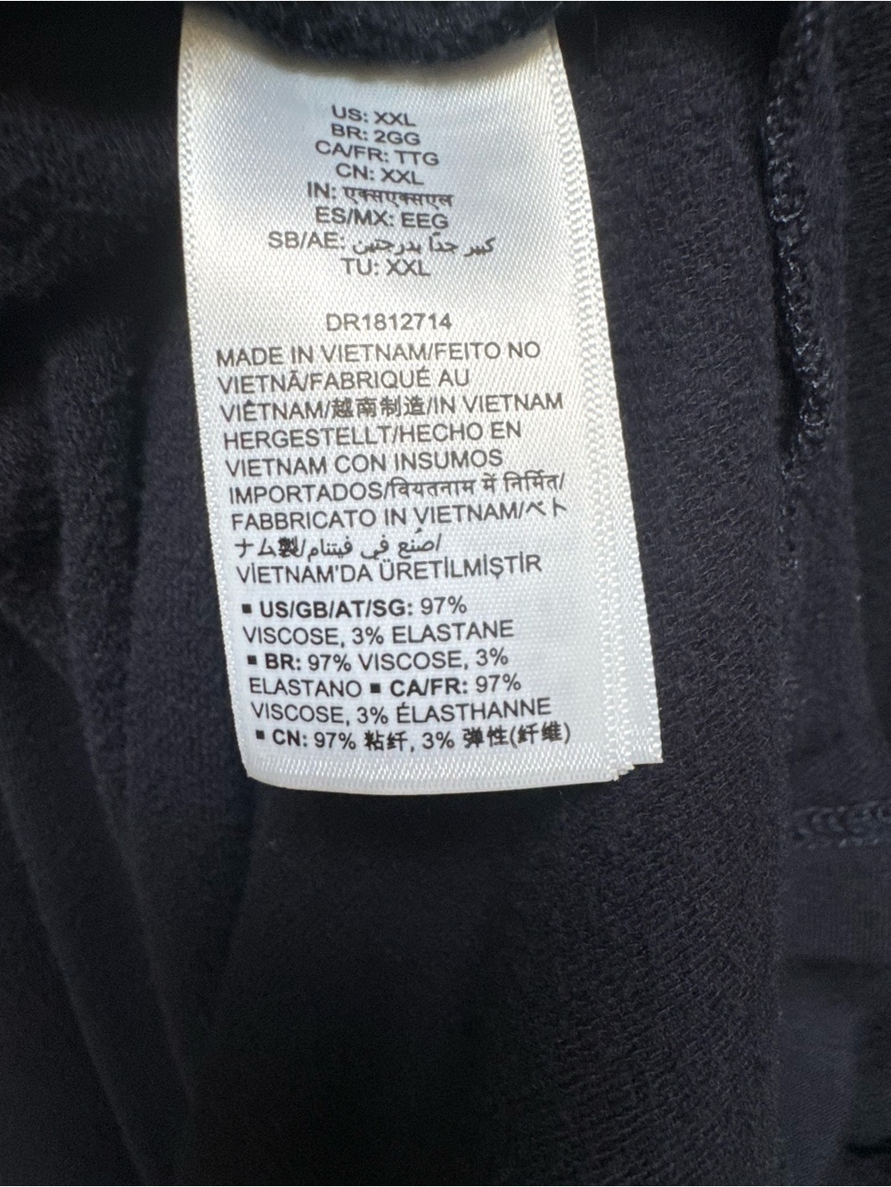 Daily Ritual Dark Blue Open-Front Draped Cardigan - Picture 6 of 10